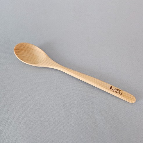 편백아트 편백 통원목 프리미엄 숟가락, 혼합색상, 1개, 단품