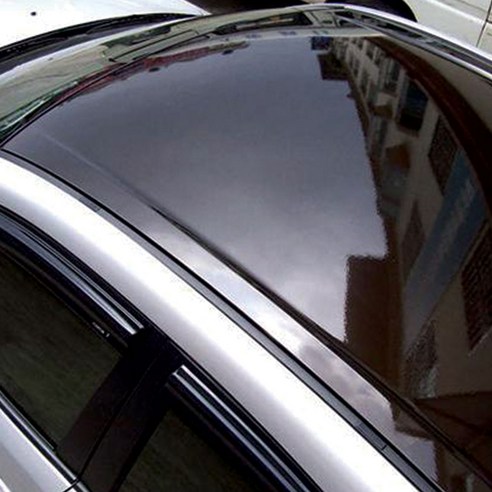 자동차 루프 스킨 랩핑지 유광 길이 150cm x 폭 135cm, 블랙, 1개