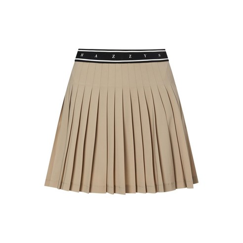 헤지스골프 여성용 H PLEATS 트리코트 플레어 A라인 스커트