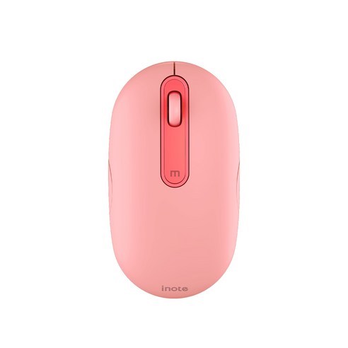 아이노트 충전식 블루투스 무선 저소음 마우스 MC340RB, 핑크