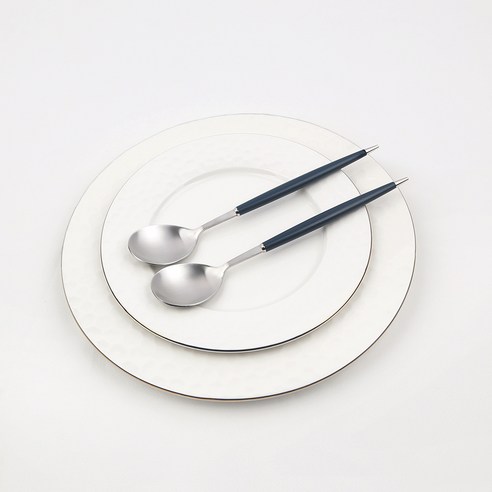 보겐 몽블랑 큐티 커트러리 숟가락, 블루, 단품, 2개