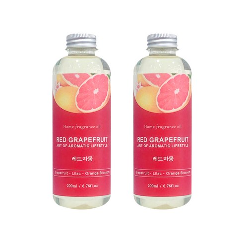 아로마코 디퓨저 리필액 2p, 레드자몽, 200ml, 2개