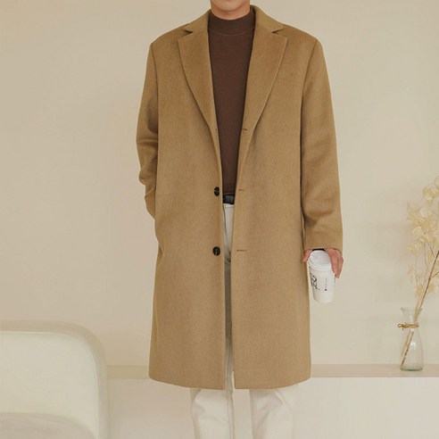 맨타임 남성용 데일리 블렌디드 울 싱글코트 AAO