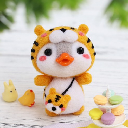 Healingcare 펠트 실 바늘 DIY 세트, 1세트, 26 펭귄 타이거