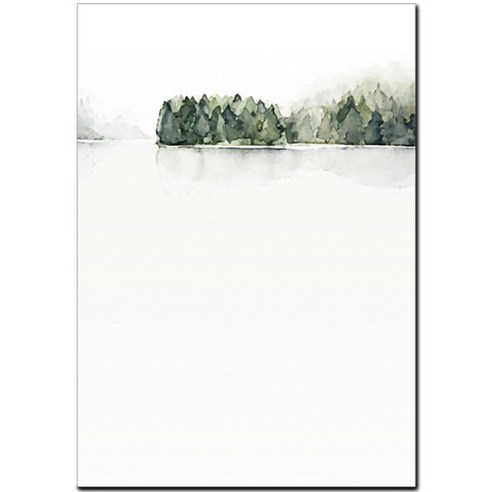 수채화 캔버스포스터, TYPE7