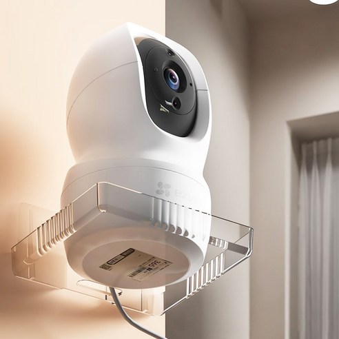 CCTV 카메라를 안전하고 안정적으로 설치하는 구디푸디 홈카메라 CCTV 거치대 투명 사각 트레이