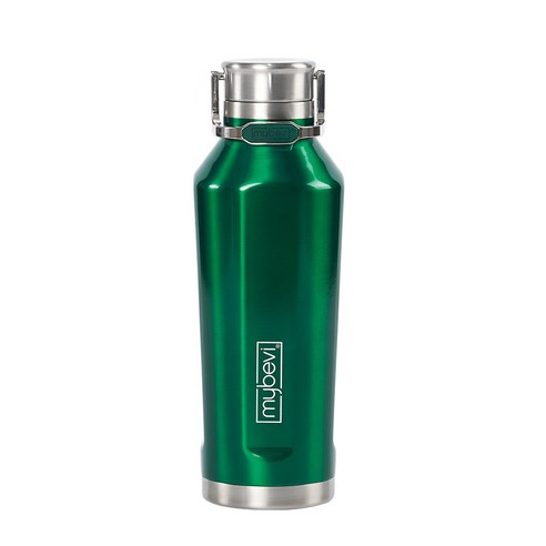 마이베비 콰트로 캔틴 캐리핸들 텀블러, 390ml, 딥그린