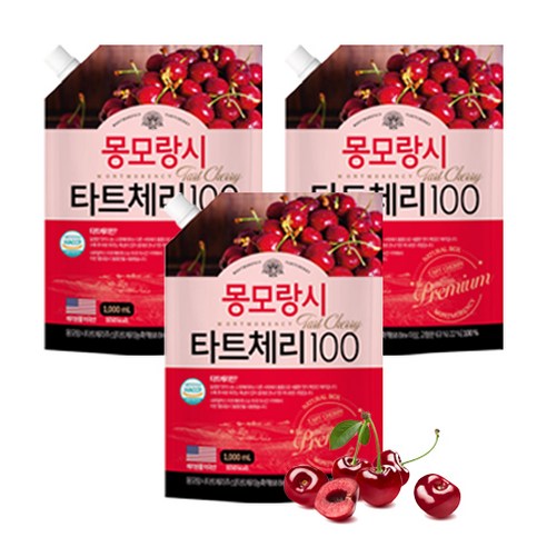 내추럴박스 몽모랑시 타트체리 1000ml, 3개 구매 후기