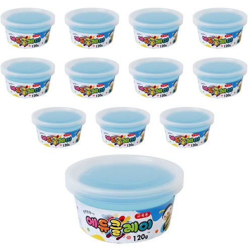 에듀클레이 12p, 연한하늘, 120g, 1세트