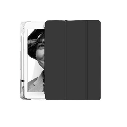 태블릿PC 투명 커버 케이스, 블랙