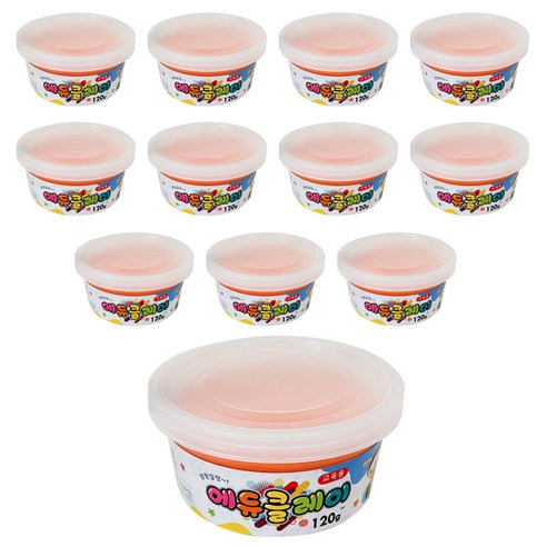 에듀클레이 12p, 주황, 120g, 1세트