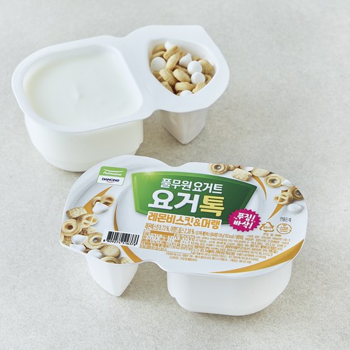 풀무원 요거톡 레몬비스킷 & 머랭, 126g, 1개, 2개입
