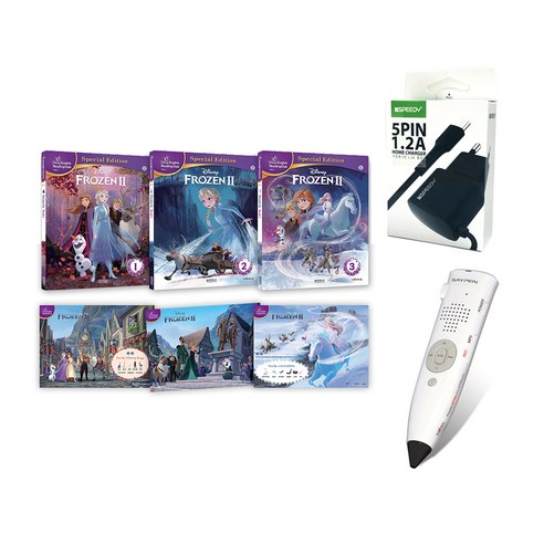 피노키오세이펜 32GB + 디즈니 겨울왕국2 스페셜 에디션 영어 + 충전기 세트, 세이펜