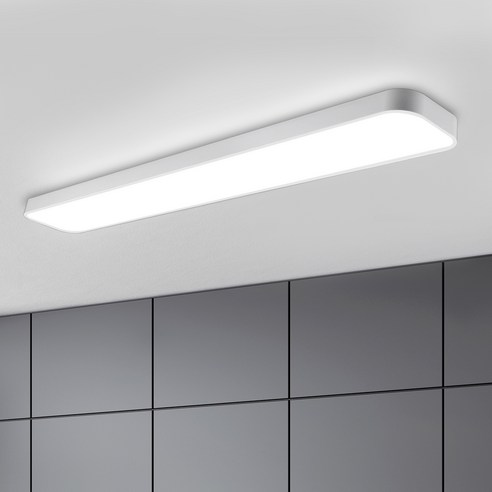 멜리빙 LED 삼성칩 슬림 시스템 주방등 조명 60W, 화이트 + 주광색