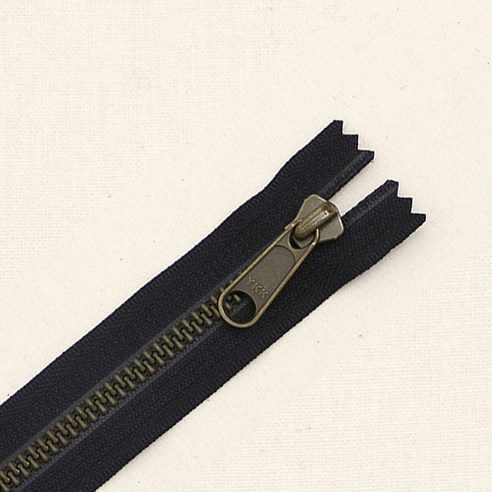 YKK 프리미엄 5호 메탈룩스지퍼 AG580 40cm, 1개, 블랙