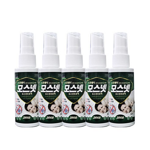 동국제약 모스넷 프로액 모기진드기 기피제, 5개, 1개입, 60ml
