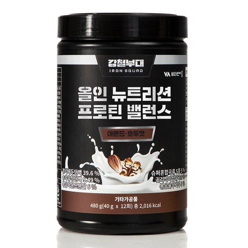 비타민마을 강철부대 올인 뉴트리션 프로틴 밸런스 단백질 보충제  1개, 480g