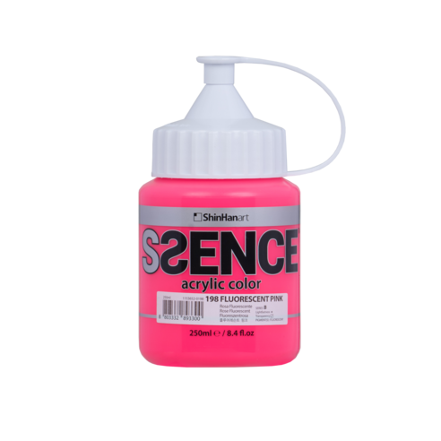 신한에쎈스 아크릴컬러 Bottle 물감 B 시리즈 플루어레슨트 핑크 198, 250ml, 1색