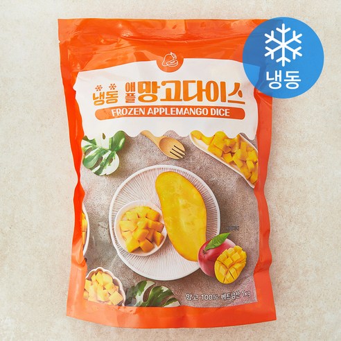 상상글로벌 애플망고다이스 (냉동), 1kg, 1개 - 냉동과일 | 쿠팡