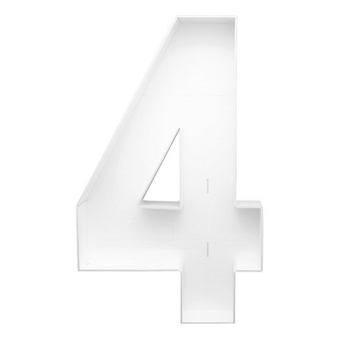 파티팡 벌룬 데코박스 숫자, 4, 1개