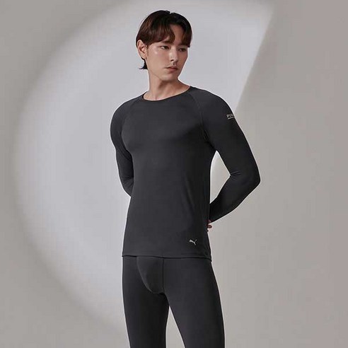 푸마 바디웨어 남성용 마이크로 소프트 양면기모 웜웨어 상하의 세트