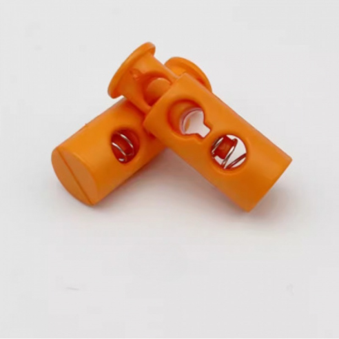 미소로운 타원형 끈길이 조절 버클 24 x 9 x 4.5 mm, 오렌지, 5개