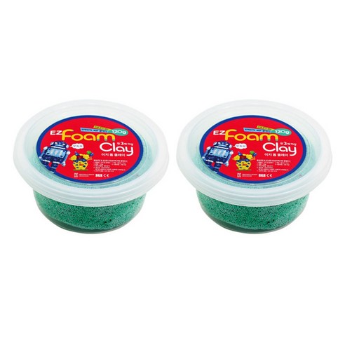 이지피아 이지 샤이니 폼클레이 2p, 초록, 2개