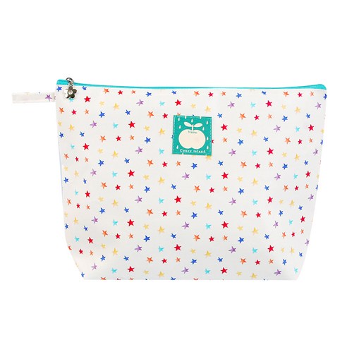 코니아일랜드 어린이집 식판 방수 파우치, 레인보우스타, 가로 30cm x 세로 21cm x 폭 7cm