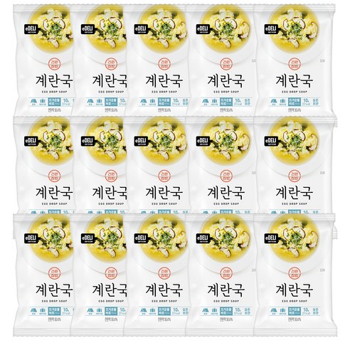 이델리 동림푸드 동결건조 계란국, 10g, 15개