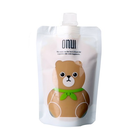 오누이상회 스파우트 띵파우치 곰돌이 15mm 9 x 15 cm 150ml, 소, 1개입, 40개
