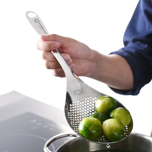 웍질, 이제 손목 걱정 없이! 바겐슈타이거 스텐 스키머로 주방을 편리하게!