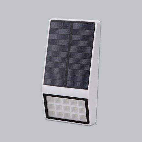 원하 15LED 태양광 정원 벽등 8W, 화이트