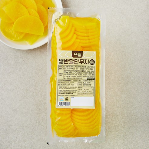 으뜸 저온숙성 반달 단무지, 500g, 1개