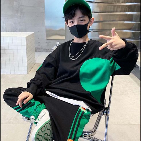 Junior 時尚 男孩 服裝 上下裝 褲子 套裝 初中 9歲以上 青年