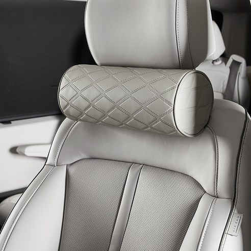 메이튼 프리미엄 메모리폼 차량용 목쿠션, 미스티그레이, 1개