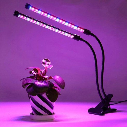 쑥쑥이 식물성장 조명 LED 2헤드 + 전용어댑터, 혼합색상