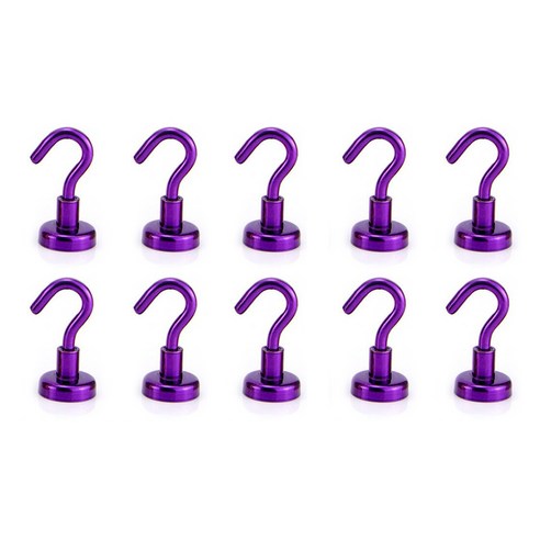 포비월드 칼라고리자석 소 15mm 10p, 보라, 1개