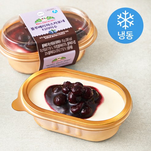 데르뜨 by 벨지오이오소 블루베리 마스카포네 티라미수 (냉동), 95g, 1개입, 1개