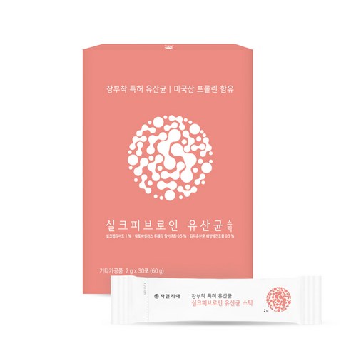 엘레나질유산균 자연지애 실크피브로인 장부착 유산균 스틱 30p, 3개, 60g Best Top3