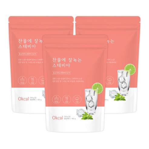 자연지애 찬물에 잘녹는 스테비아 설탕, 400g, 3개