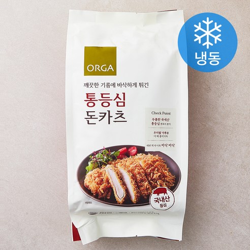 올가홀푸드 통등심 돈카츠 (냉동), 420g, 1개