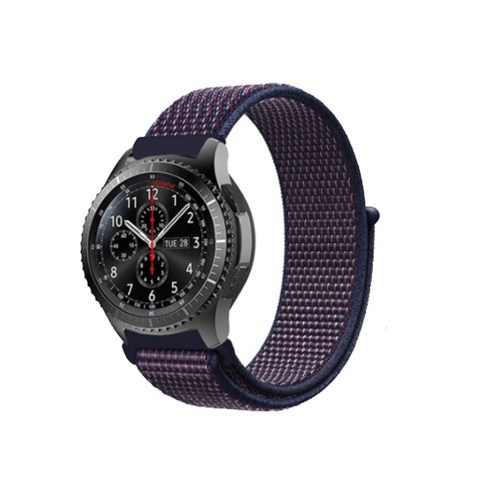 아이엠판다 갤럭시워치46mm 기어S3 퀵릴리즈벨크로 밴드 22mm, 진퍼플, 1개