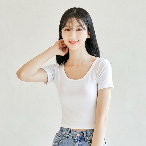 반에이크 여성용 로로니 크롭 티셔츠