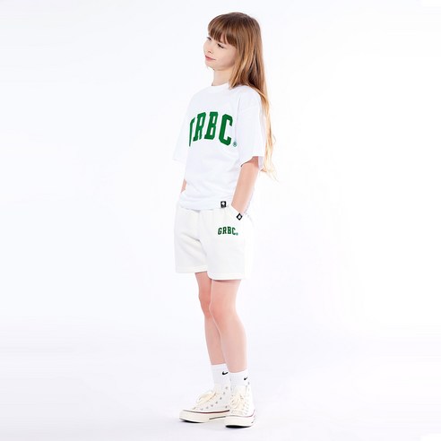 고스트리퍼블릭 아동용 GRBC 스몰 시그니처 오버핏 반팔티 쇼츠 트레이닝 세트 JTS-J33504