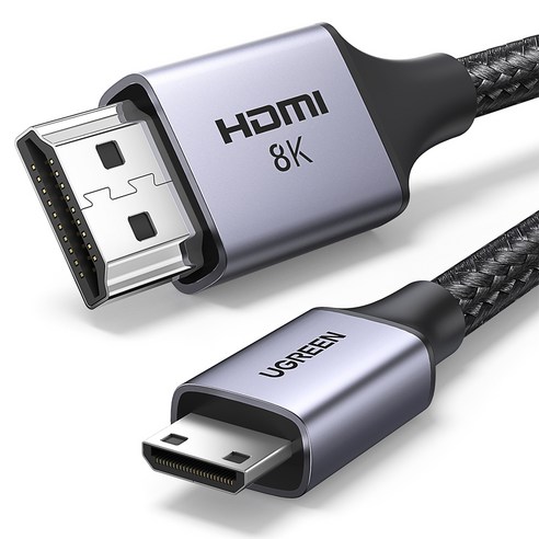 유그린 8K 60Hz Mini HDMI to HDMI 2.1 모니터 케이블, 1개, 2m