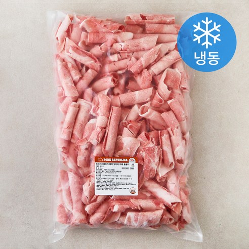포크리퍼블리카 돼지 앞다리 대패 돌돌이 (냉동), 1개, 3kg