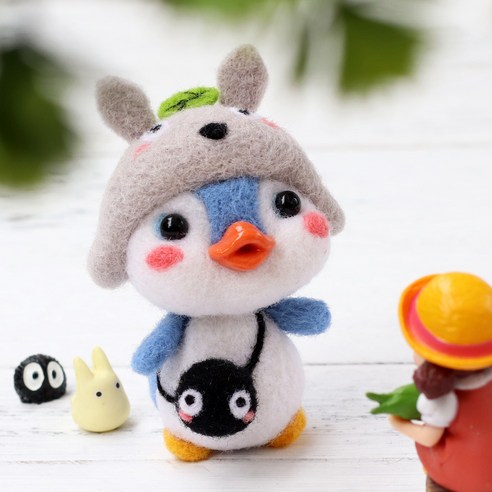 Healingcare 펠트 실 바늘 DIY 세트, 1세트, 27 펭귄 토토로