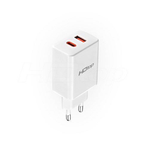 에이치디탑 USB QC3.0 2포트 PD C타입 초고속 25W 충전기 HT-PPS25W, 혼합색상, 1개