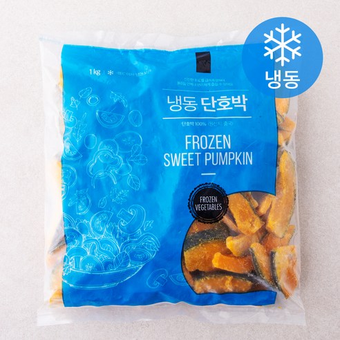 냉동식품 단호박 슬라이스 (냉동), 1kg, 1개