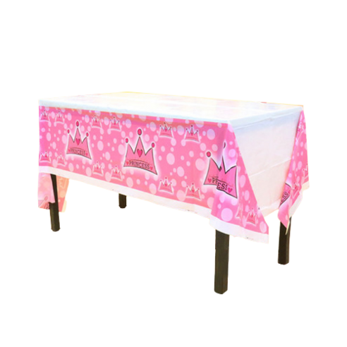 일회용 생일파티 식탁보 핑크 108 x 108 cm, 1개, 1개입